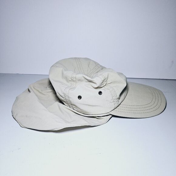 Vintage Tan Summer Flap Cap Goofy’s Hat Co Made In USA Disney Mickey Mouse - Picture 4 of 10